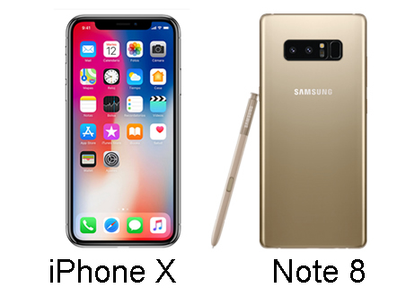 Apple iphone X o Samsung Galaxy note 8