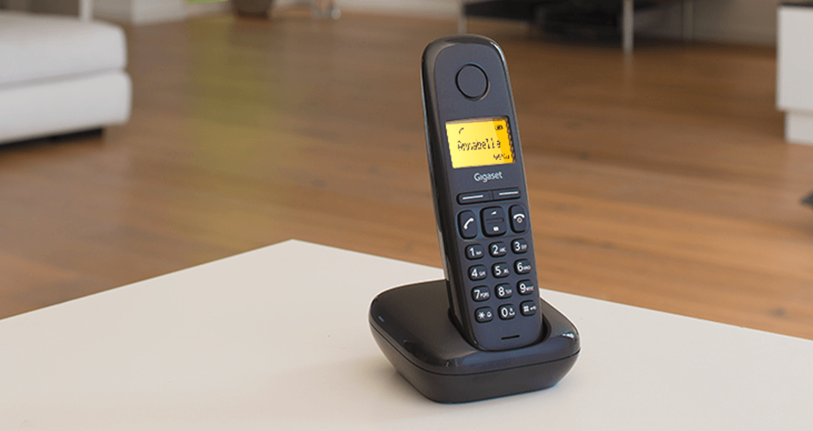 Gigaset SL450A Teléfono Inalámbrico IR Negro Doble de VoIP restaurada 